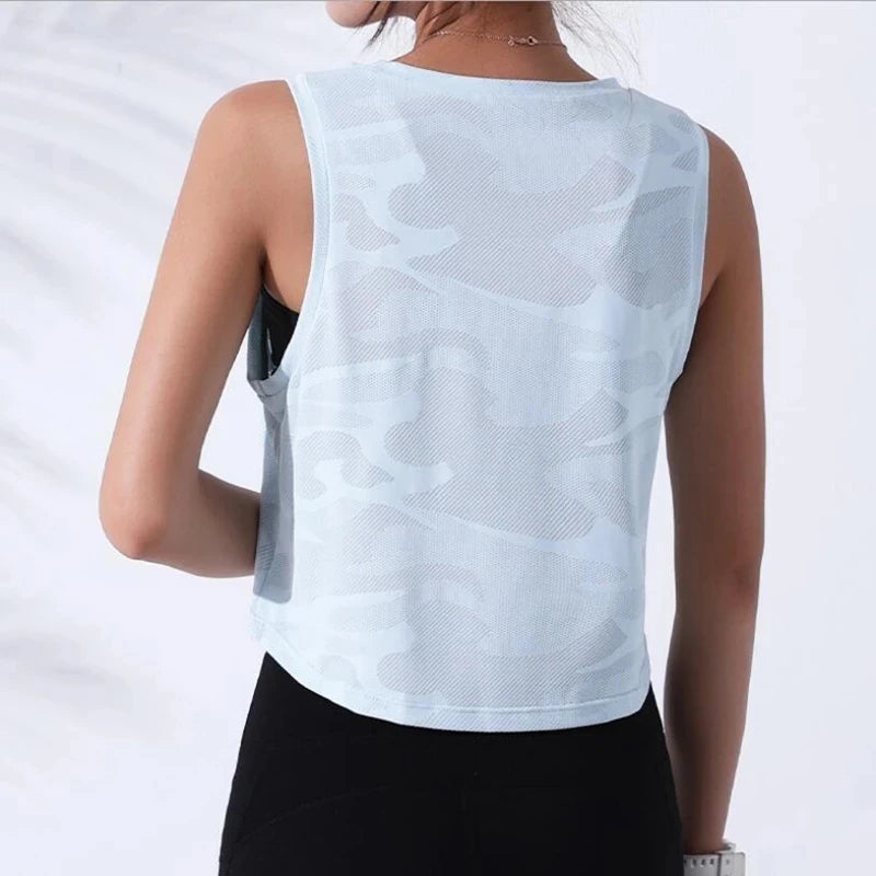 Women’s Camouflage Mesh Workout Tank