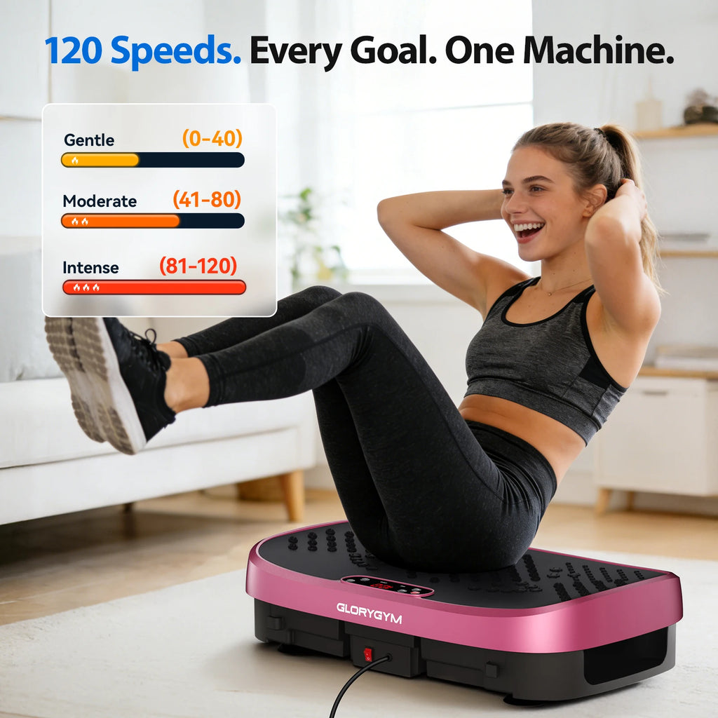 Vibration Plate Exercise Machine with 120 Speed Levels