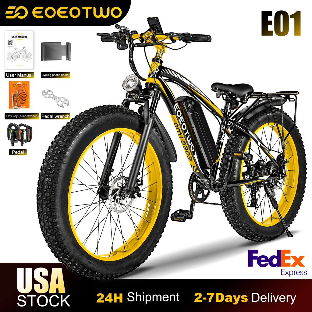 EOEOTWO E01 26-Inch Fat Tire Electric Bike