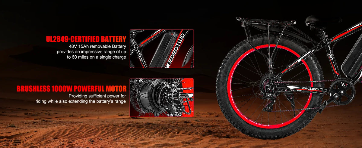 EOEOTWO E01 26-Inch Fat Tire Electric Bike
