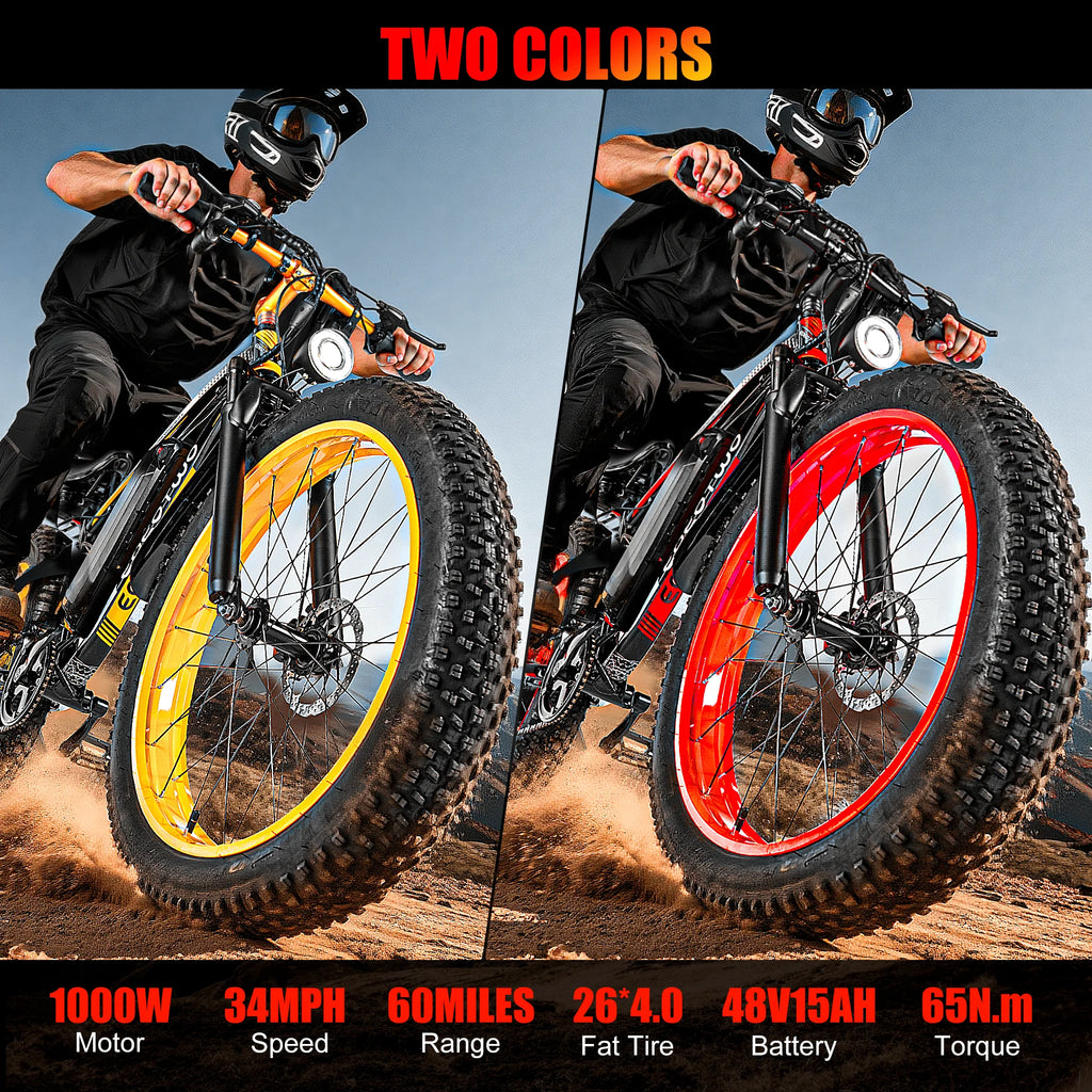 EOEOTWO E01 26-Inch Fat Tire Electric Bike