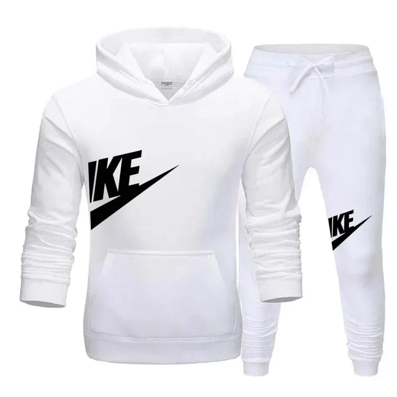 Men’s Printed Hoodie & Drawstring Pants Set