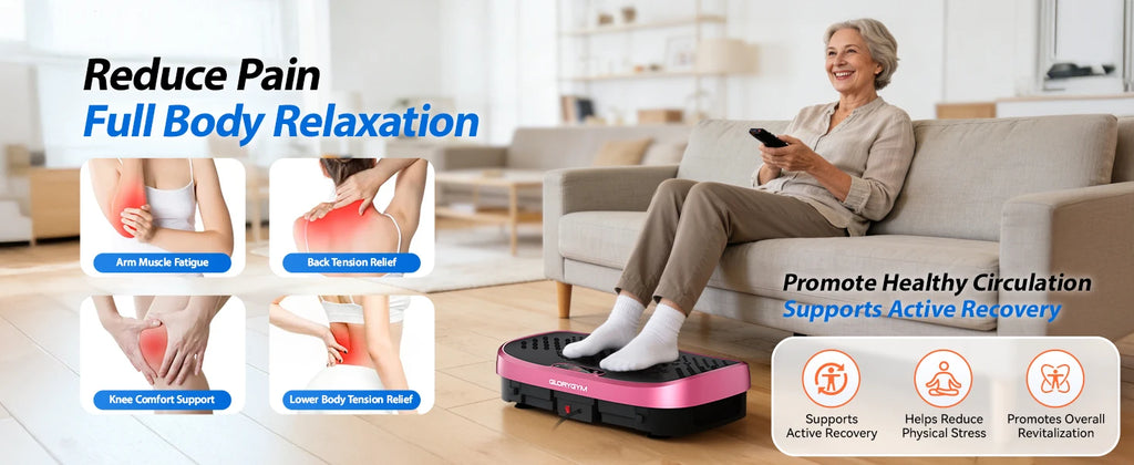 Vibration Plate Exercise Machine with 120 Speed Levels