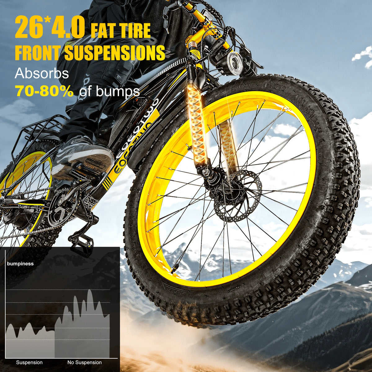 EOEOTWO E01 26-Inch Fat Tire Electric Bike