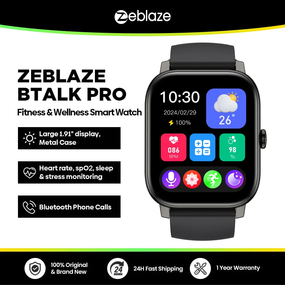 Zeblaze Btalk PRO Smartwatch with Bluetooth Calling