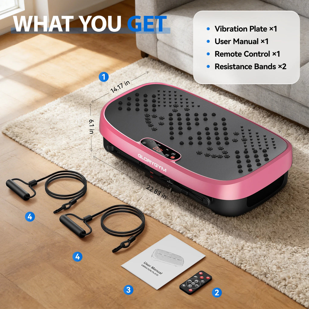 Vibration Plate Exercise Machine with 120 Speed Levels