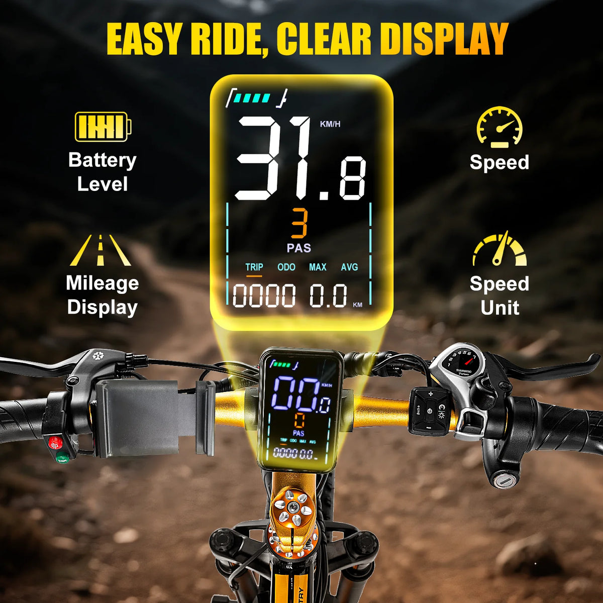 EOEOTWO E01 26-Inch Fat Tire Electric Bike