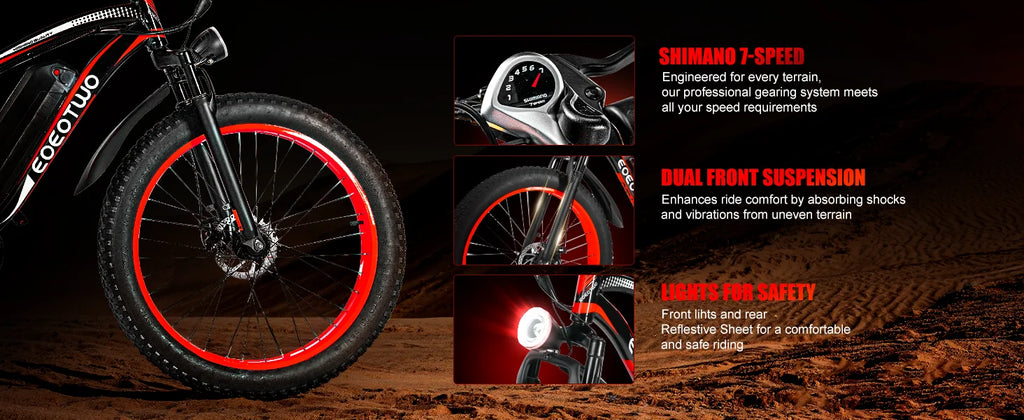 EOEOTWO E01 26-Inch Fat Tire Electric Bike