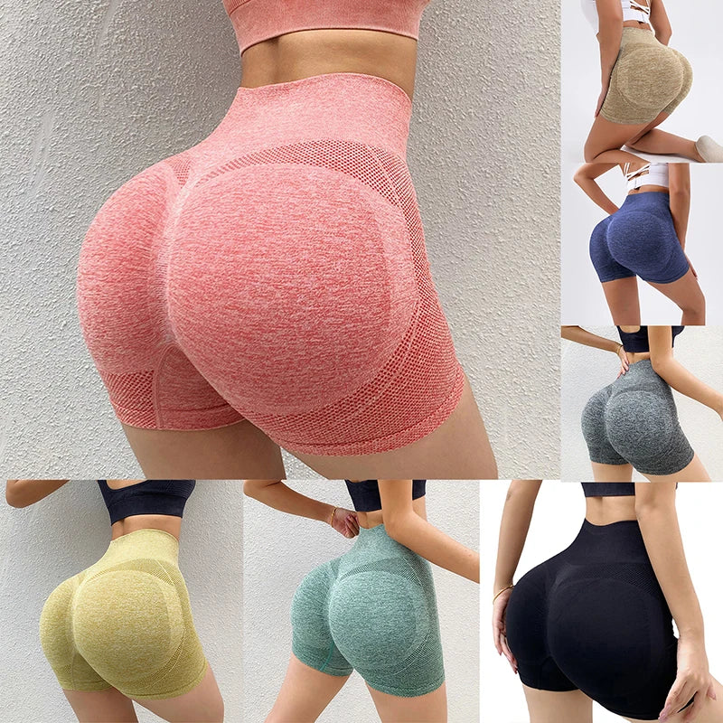 Women’s High-Waist Stretch Gym Shorts