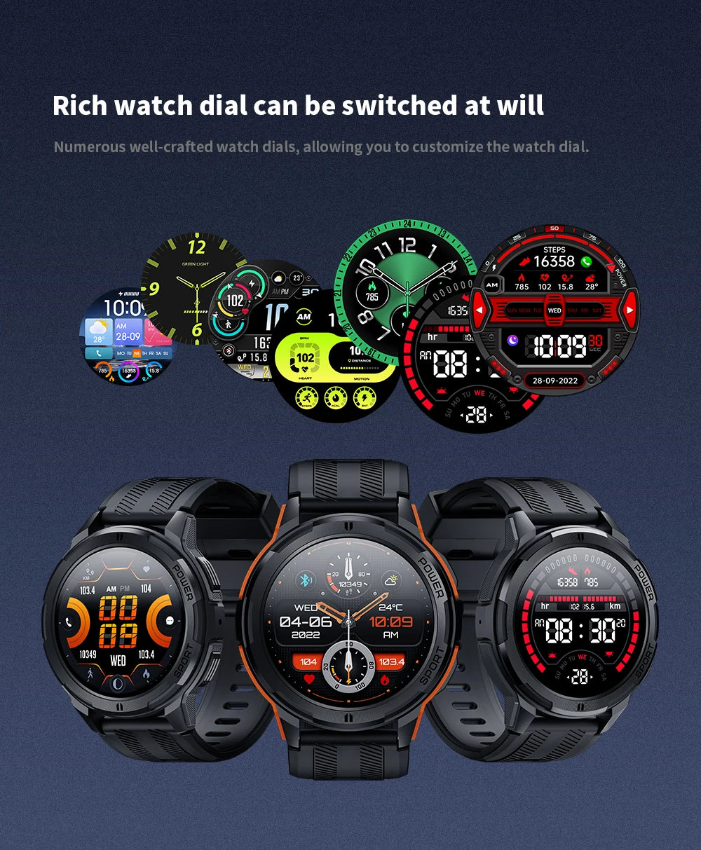 Oukitel BT10 AMOLED Smartwatch with Bluetooth Calling