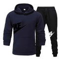 Men’s Printed Hoodie & Drawstring Pants Set