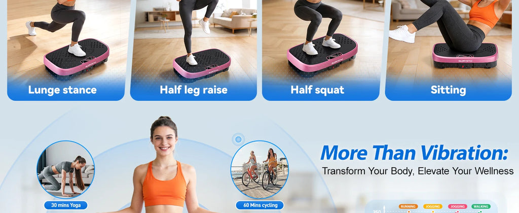 Vibration Plate Exercise Machine with 120 Speed Levels
