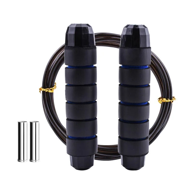 Adjustable Steel-Cable Jump Rope with Foam Handles