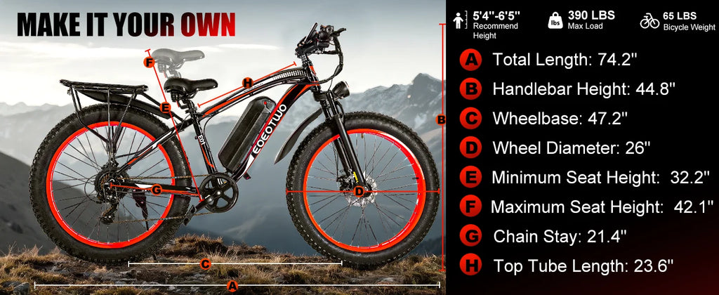 EOEOTWO E01 26-Inch Fat Tire Electric Bike